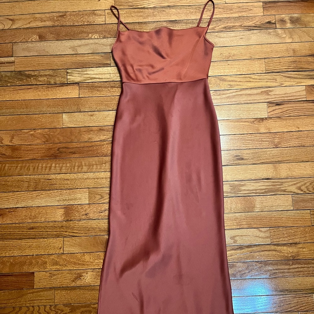 Cali Satin Charmeuse Midi Dress